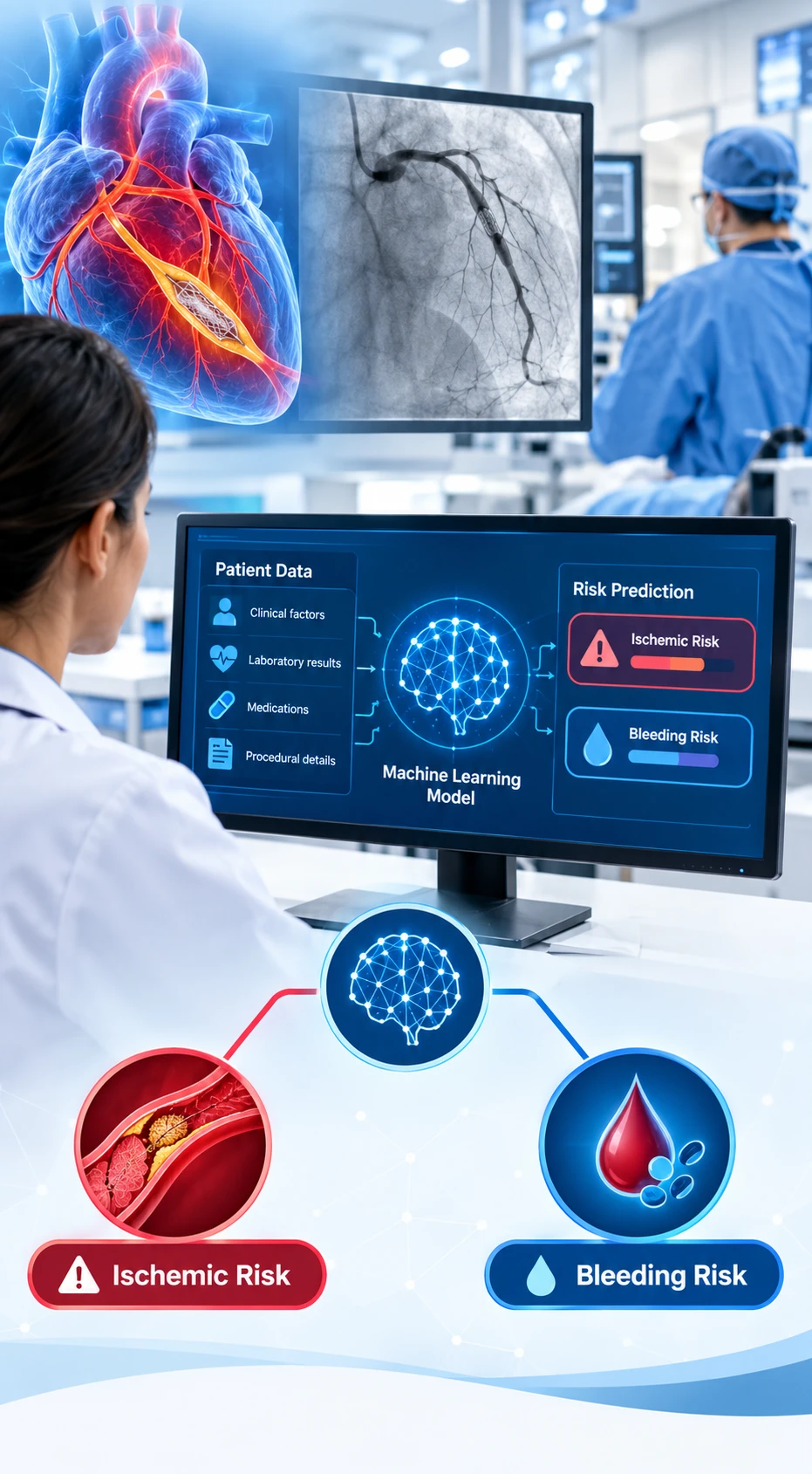 A machine learning model for predicting ischemic and bleeding risk after percutaneous coronary intervention: Development and external validation